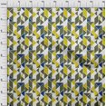 thumbnail image 3 of oneOone Georgette Viscose Fabric Parallelogram & Triangle Geometric Print Fabric By Yard 42 Inch Wide, 3 of 4