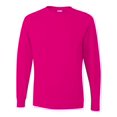 thumbnail image 1 of Jerzees Mens DRI-POWER Active Long Sleeve Crew T-Shirt, 2X, Cyber Pink, 1 of 1