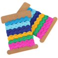 thumbnail image 1 of YLSHRF 2Pcs Color Zigzag Ribbon DIY Hand-Made Material Cloth Hair Accessories Sewing Decoration 8mm Crafts Bow Handmade Gift Wrap Party, 1 of 8
