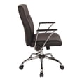 thumbnail image 3 of Faux Leather Chair in Black with Chrome Base, 3 of 6