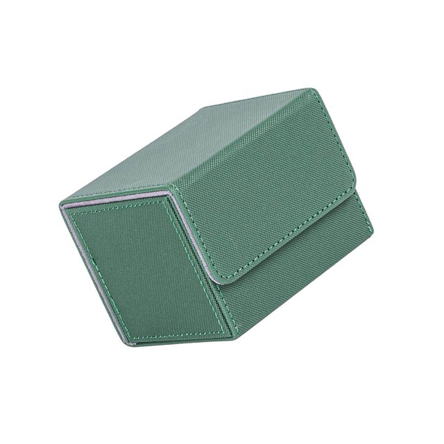 Card Deck Case Organizer Storage Box Storage Box pu leather for MTG Cards Poker Cards Sport Card Green