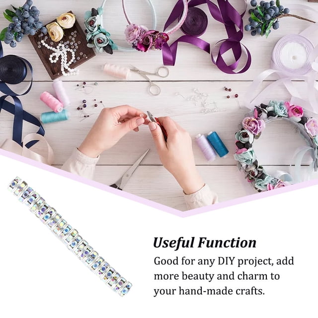 100 Pieces Rhinestone Rondelles with Big Holes Charm Spacer Beads Jewelry Crystal Multi-colors Loose Bead for DIY Necklace White AB