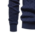 thumbnail image 4 of TIMIFIS Chandail pour Homme à Col Rond en Tricot à Manches Longues, Chandail Extensible Uni pour l'Automne et l'Hiver, Hauts Décontractés Stylés, 4 of 4