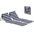 thumbnail image 1 of Outsunny Chaises Longues Pliables avec Sac de Transport Bleu et Blanc, 1 of 10