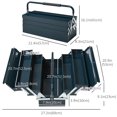 thumbnail image 3 of DURHAND Coffre à Outils en Métal Portable Armoire à Outils en Acier avec Poignée, 3 of 9