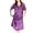 Orange, variant on Women's Satin Pajama Dress Silk Lace V Neck Short Sleeve Nightgown Soft Elegant Knee Length Sleep Shirt