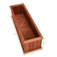thumbnail image 2 of Costway 40 Inch Wooden Flower Planter Box Garden Yard Decorative Window Box Rectangular, 2 of 10