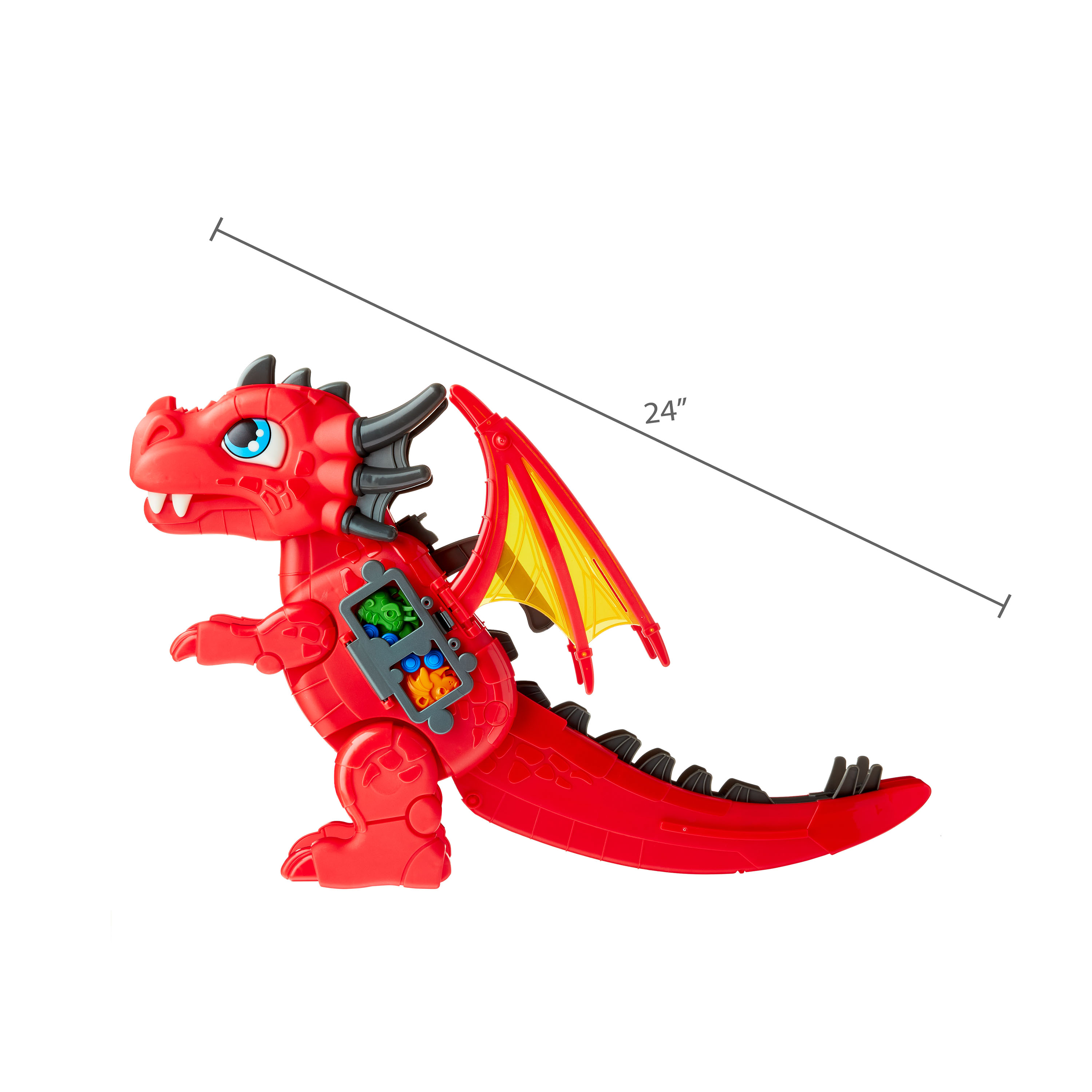 KID CONNECTION Voiture DRAGON Avec des effets lumineux et sonores, 21 pièces, jouet pour tout-petits