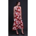 thumbnail image 2 of Bimba Robe de Plage Teinture sur Nœuds pour Femmes, Imprimée, Dos Nu, Longue, à Col Licou, Ray-Onde - Très Petit, 2 of 6