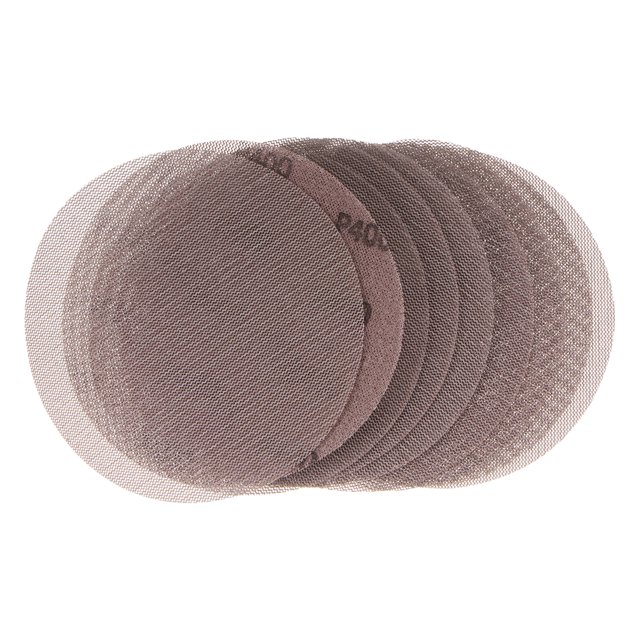 Unique Bargains 10pcs Mesh Sanding Discs 6 Inch Hook and Loop Sanding Net 400 Grits Dust Free Abrasive Pads for Wood Furniture