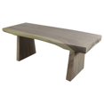 thumbnail image 3 of Strata Furniture 48" Traditional Monkeypod Wood Natural Sitting Bench in Gray, 3 of 7