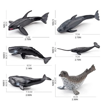 Mini Sea Toys,12PCS Mini Sea Toys Ocean Animals Figures Model Sea Animals Doll Revolutionary Design
