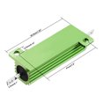 thumbnail image 3 of Unique Bargains Boîtier en Aluminium 50W 0.2 Ohm Montage sur Châssis Résistance de Puissance Enroulée Vert 2 Pcs, 3 of 4