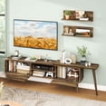 thumbnail image 2 of Gymax TV Stand Rustic Farmhouse Entertainment Center Suits TVs up to 85 Inches, 2 of 10
