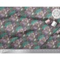 thumbnail image 2 of Soimoi Green Cotton Jersey Fabric Insect & Texture Fabric Prints by Yard 58 Inch Wide, 2 of 2