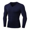thumbnail image 1 of T-shirt à Manches Longues de Course Athlétique de Compression pour Hommes, 1 of 5