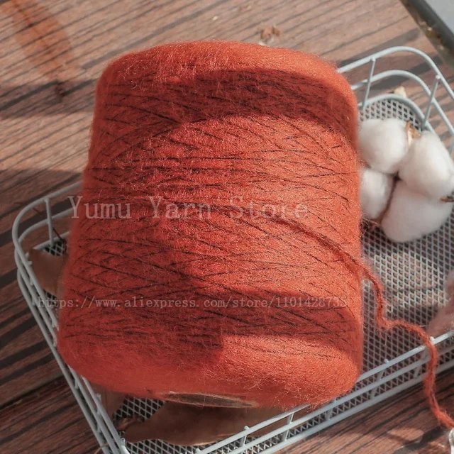 500G/Ball Multicolor Soft Mohair Yarn For Hand Knitting Woollen Acrylic Long Fluffy Crocheting Thread DIY Sweater Fall Winter