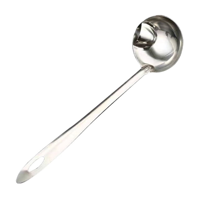 Chmadoxn Kitchen Gadgets, Kitchen Accessories, Kitchen Utensils, Kitchen Tool Stainless Steel Oil Filter Spoon Oil Separator Spoon Soup Spoon Grease Separator Spoon a soup spoon