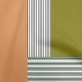 thumbnail image 1 of oneOone Velvet Orange Fabric Stripes Sewing Material Print Fabric By The Yard 58 Inch Wide, 1 of 5