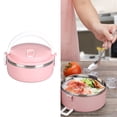 thumbnail image 2 of Khall Boîte à Lunch Thermique Empilable pour Aliments Chauds, Boîte Isolée, Boîte à Lunch Ronde en Acier Inoxydable 304, Contenants Alimentaires Scellés, Boîte à Lunch Isolée Thermique, Boîte à Lunch Thermique en Acier Inoxydable, 2 of 8