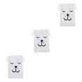 thumbnail image 2 of QualitChoice Portable Cotton Linen Drawstring Closure Bag Bedroom Large Capacity Pouch Sundries Luggage Cargo Laundry Organizer Type 3 3PCS, 2 of 6