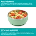 thumbnail image 3 of Melii Stainless Steel Bowl with Silicone Suction Mint, 3 of 7