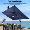 thumbnail image 4 of Hongkaii Lumières Solaires pour Parasol Extérieur Étanches avec Minuterie Panneaux Solaires en Silicone Polycristallin Lumière LED XY71-11037, 4 of 4