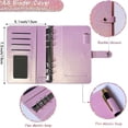 thumbnail image 4 of Financial Planner Notebook Undated, ZZkhGO Budget Organizer Ledger for Monthly Weekly Goals, A6 Size Expense Tracker with Pocket for Home Office Small Business, Pink, 4 of 7