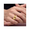 thumbnail image 2 of RYLOS Mens Rings 14K Yellow Gold Classic Design 7X5MM Oval Gemstone & Diamond  Tiger Eye November Birthstone Ring Size 9, 2 of 7