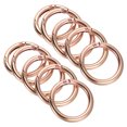 thumbnail image 1 of Unique Bargains Rose Gold Spring Gate O Ring Snap Clip Buckle, Zinc Alloy, 10 Pack, 1 of 5