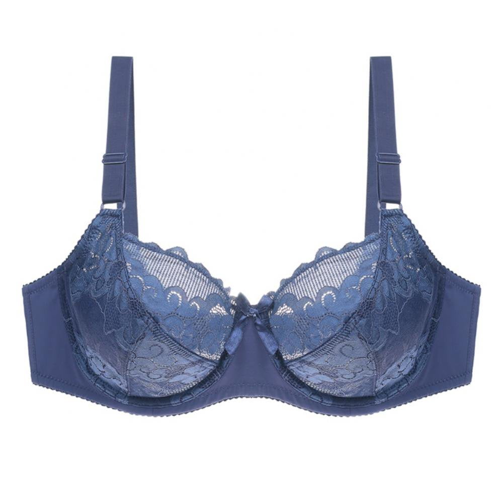 MesaSe Women‘s Plus Size Signature Lace Unlined Underwire Bra with Added Support