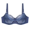 thumbnail image 1 of MesaSe Women‘s Plus Size Signature Lace Unlined Underwire Bra with Added Support, 1 of 7