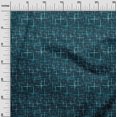thumbnail image 3 of oneOone Polyester Spandex Dark Teal Blue Fabric Abstract Sewing Craft Projects Fabric Prints By Yard 56 Inch Wide, 3 of 4