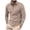 Khaki, variant on WRKEKC Mens Long Sleeve Tee Shirts Solid Color Long Sleeve Notched Collar Polo Shirt Athletic Polo T - Shirt for Fall Winter