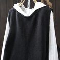 thumbnail image 5 of Women's Solid Color Knitted Vest Loose Large Sized Versatile Coat for Layering over Shirts or Tees, Soft Knit Fabric, 5 of 5