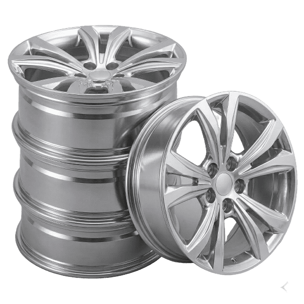 Set of four (4) YKW MF17 rims - 17x7.5 inch Silver alloy wheels for 2018 - Present Honda Accord