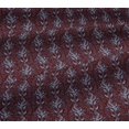 thumbnail image 5 of oneOone Viscose Jersey Fabric Leaves Block Print Fabric BTY 60 Inch Wide, 5 of 5