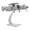 Folding wing, variant on HILABEE 1/72 Fighter Model Simulation Display Airplane Toy for Home Cafes Livingroom Fixed wing