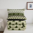 thumbnail image 4 of Highland Cow Bedding Set Full,Boho Vintage Tribal Cattle Buff Down Comforter,Farmhouse Animal Duvet Insert,Geometric Pine Tree Botanical Comforter Set with 2 Pillowcases All Season, 4 of 6