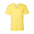 thumbnail image 1 of American Apparel Fine Jersey V-Neck Tee, XS, Lemon, 1 of 2