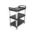 thumbnail image 2 of Globe | 3 Shelf Utility Cart, Large, Black, 2 of 2