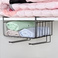 thumbnail image 3 of EGNMCR Closet Organizers and Storage, Storage Trunks & Bag Kitchen Storage Bin Under Shelf Wire Rack Cabinet Basket Organizer Stand Kitchen Storage, 3 of 4