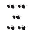 thumbnail image 2 of relayinert Fashionable Polarized Lens Small Square For Trendy Style Materials Silver black gray C1 5Set, 2 of 6