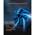 thumbnail image 2 of VEVOR CPU Liquid Cooler AIO CPU Water Cooler with ARGB Light & 3 PWN Fans(120mm), 2 of 9