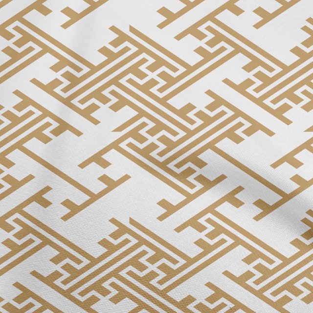 oneOone Velvet White Fabric Geometric Sewing Material Print Fabric By The Yard 58 Inch Wide