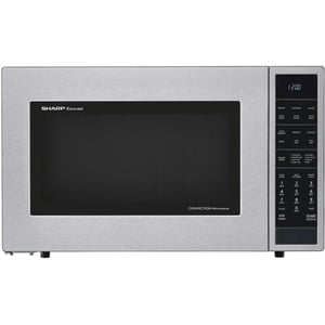 Refurbished - Sharp SMC1585 1.5 Cu. Ft. 900W Stainless Steel Countertop Convection Microwave