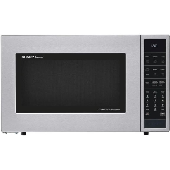 Refurbished - Sharp SMC1585 1.5 Cu. Ft. 900W Stainless Steel Countertop Convection Microwave