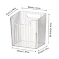 thumbnail image 4 of Food Storage Kitchen Organizer Transparent On Wall Shelf for Garlic Onion and Small Items Non Drilling Space Saving Wall Mounted Kitchen Storage Solution, 4 of 7