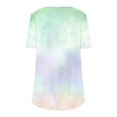 thumbnail image 4 of TNDBKQWR Hauts pour Femmes Liquidation T-Shirts Doux pour Femmes T-Shirts pour Femme Hauts à Col Rond pour Femmes Hauts d'Été pour le Travail pour Femmes, Multicolore-1, TTG, 4 of 5