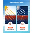 thumbnail image 4 of KFFKFF Solar Pool Cover, 15 ft Round Pool Bubble Cover, 12 Mil Pools Solar Blanket with Bubble & PE Material, Daytime Heat Absorption, Nighttime Heat Retention, Blue, 4 of 9